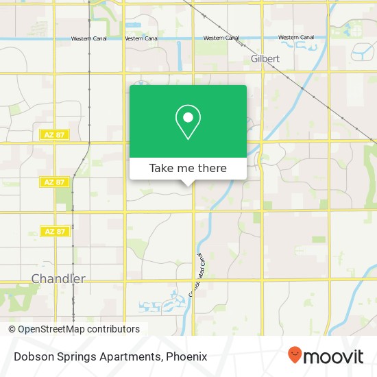 Dobson Springs Apartments map