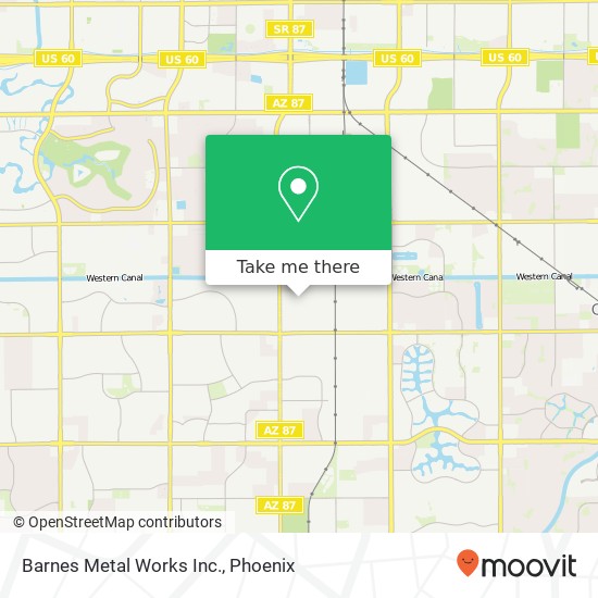 Barnes Metal Works Inc. map