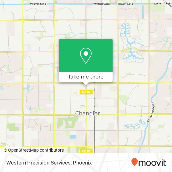 Western Precision Services map