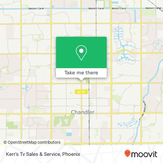 Mapa de Kerr's Tv Sales & Service