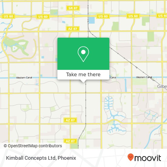 Mapa de Kimball Concepts Ltd