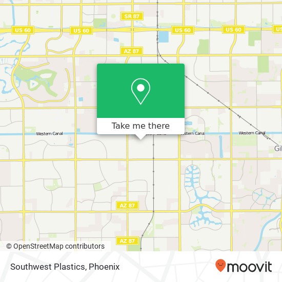 Southwest Plastics map