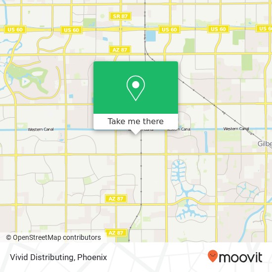 Vivid Distributing map