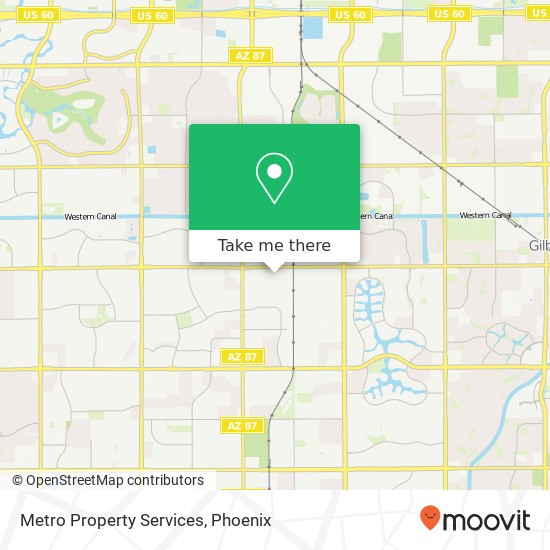 Metro Property Services map