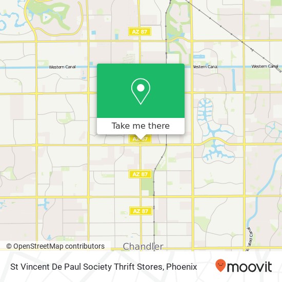 Mapa de St Vincent De Paul Society Thrift Stores