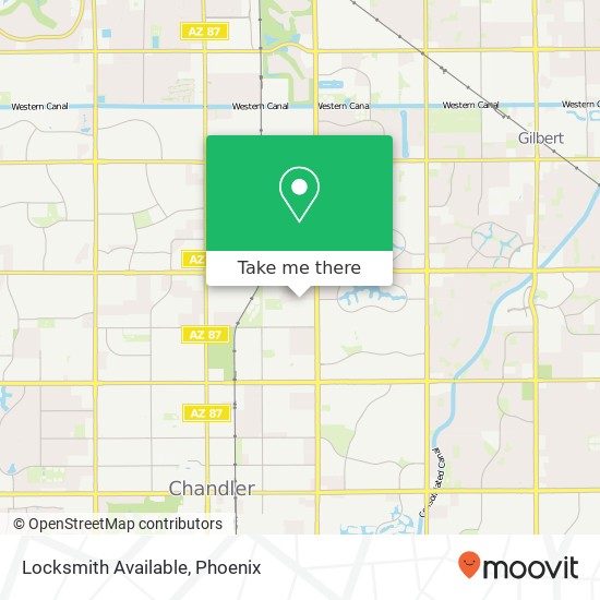 Locksmith Available map