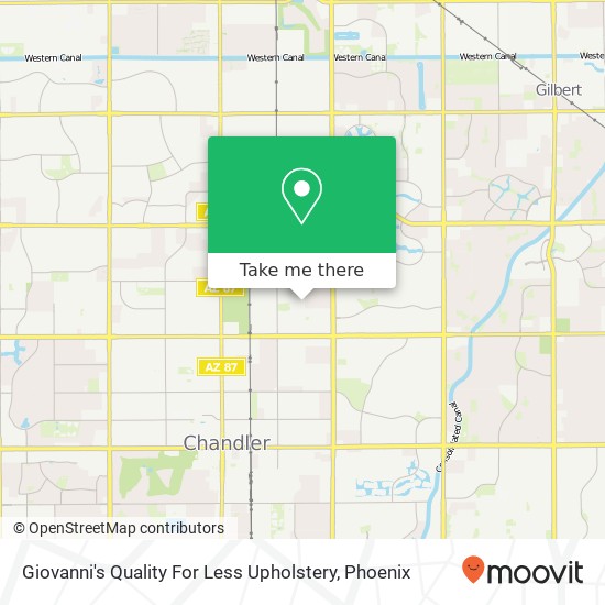 Giovanni's Quality For Less Upholstery map