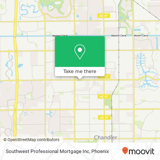 Mapa de Southwest Professional Mortgage Inc