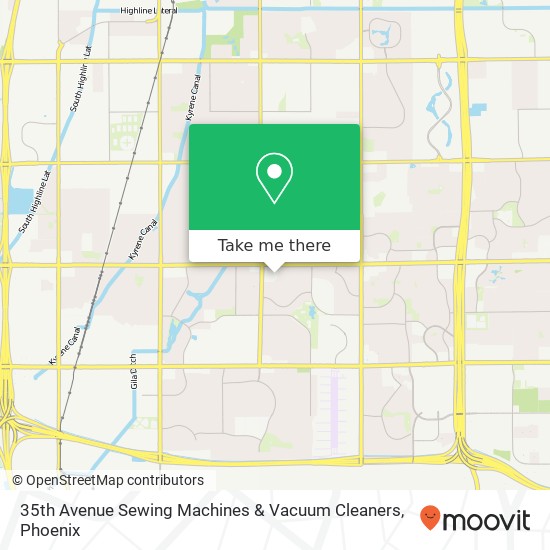 35th Avenue Sewing Machines & Vacuum Cleaners map