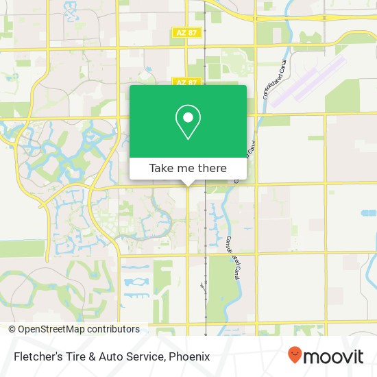 Mapa de Fletcher's Tire & Auto Service