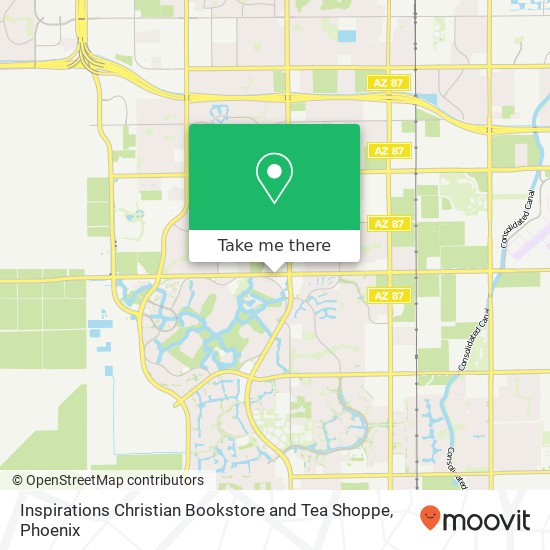 Inspirations Christian Bookstore and Tea Shoppe map