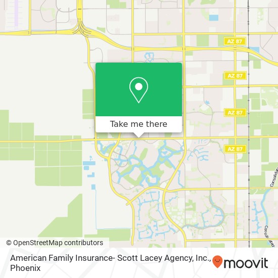 Mapa de American Family Insurance- Scott Lacey Agency, Inc.