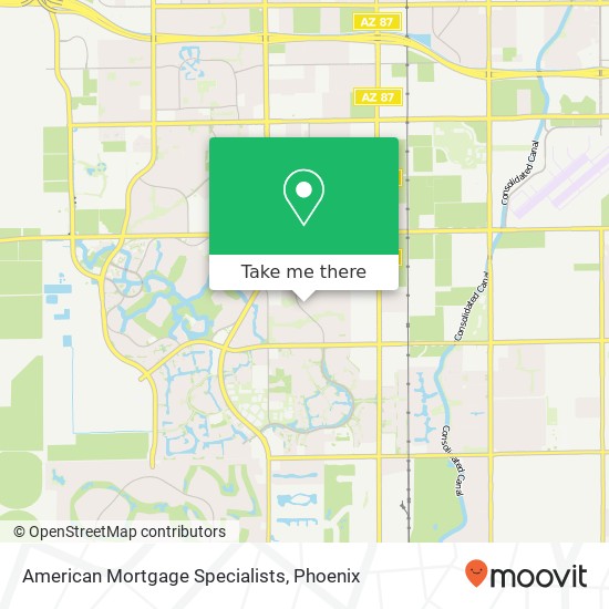 American Mortgage Specialists map