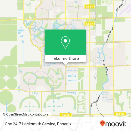 One 24-7 Locksmith Service map