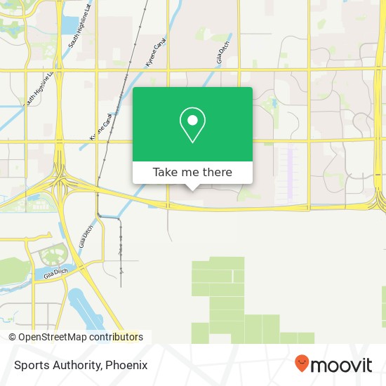 Sports Authority map