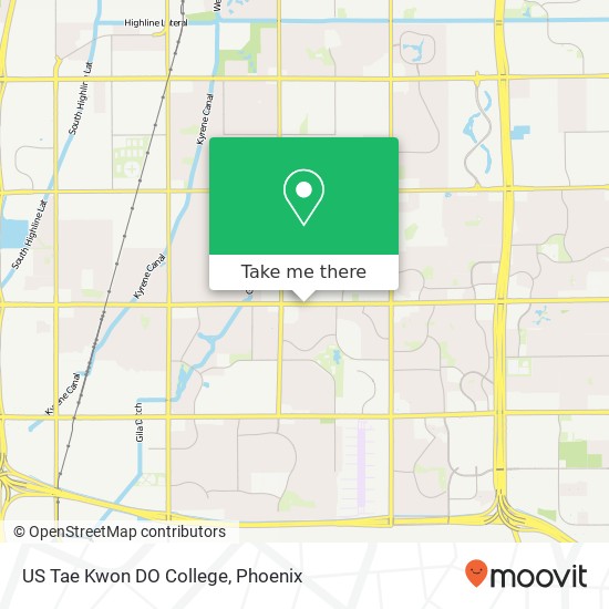 US Tae Kwon DO College map