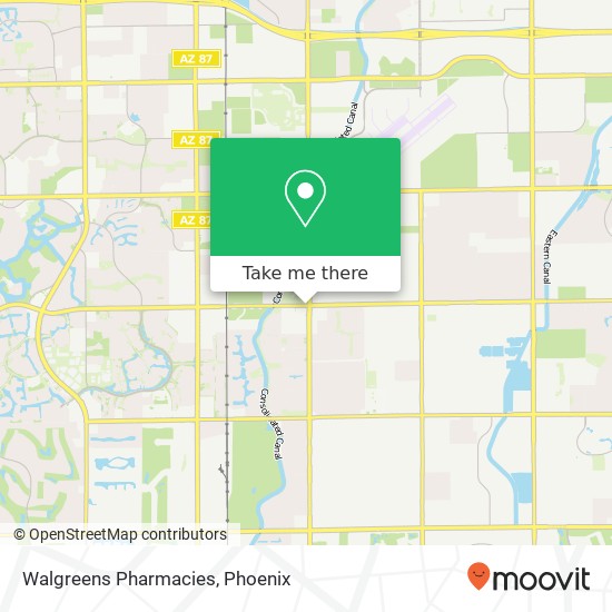 Mapa de Walgreens Pharmacies