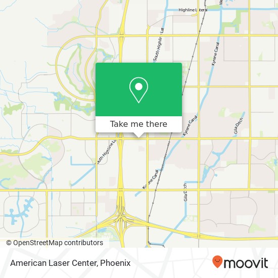 American Laser Center map