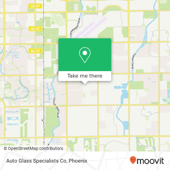 Auto Glass Specialists Co map