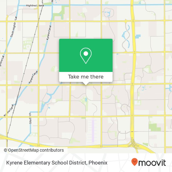 Kyrene Elementary School District map