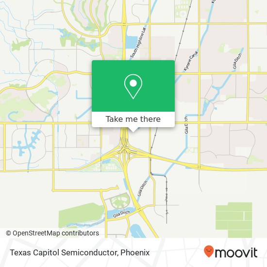 Mapa de Texas Capitol Semiconductor