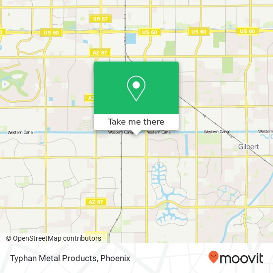 Typhan Metal Products map