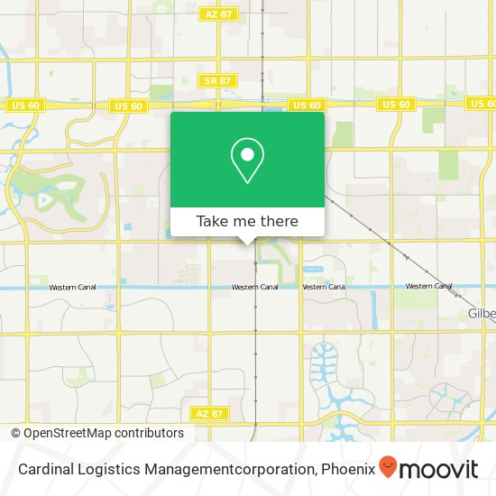 Cardinal Logistics Managementcorporation map