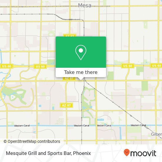 Mapa de Mesquite Grill and Sports Bar