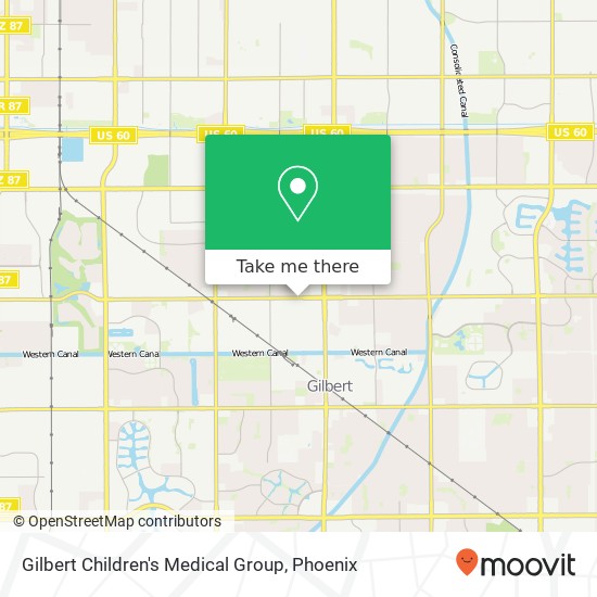 Gilbert Children's Medical Group map