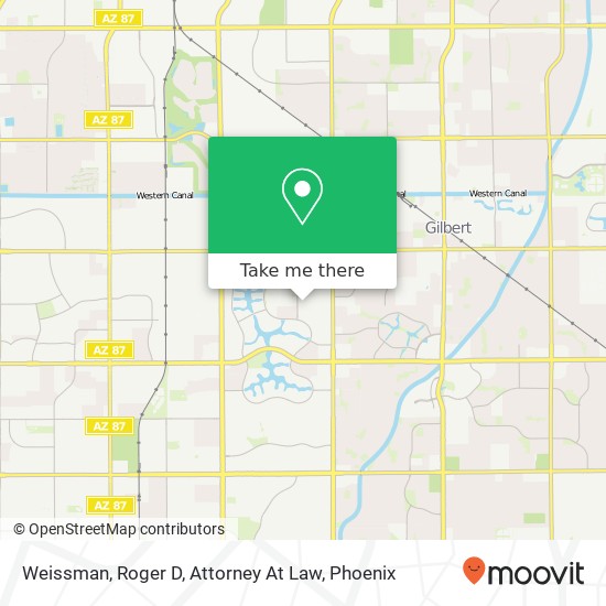 Weissman, Roger D, Attorney At Law map