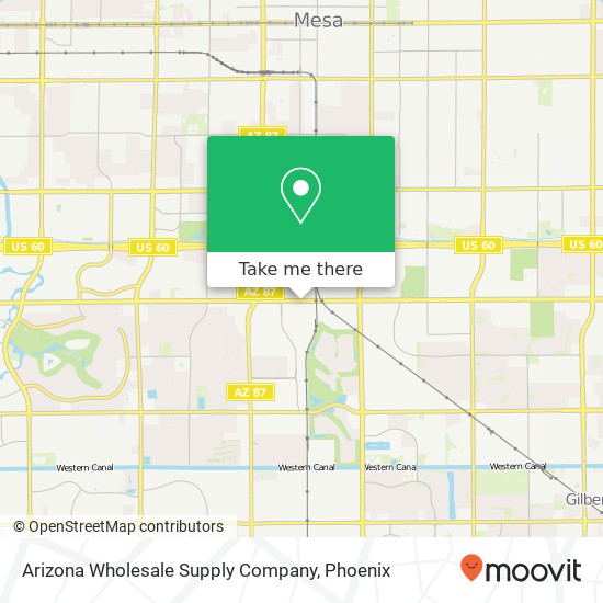 Arizona Wholesale Supply Company map