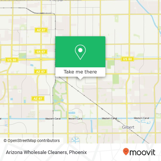 Mapa de Arizona Wholesale Cleaners