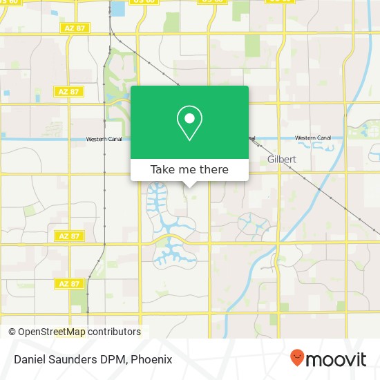 Daniel Saunders DPM map