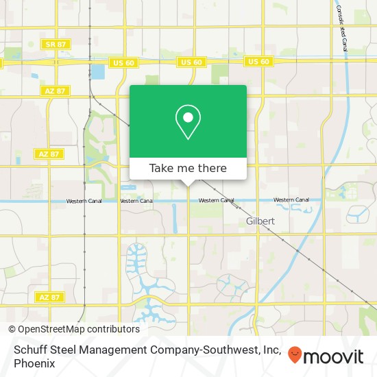 Mapa de Schuff Steel Management Company-Southwest, Inc