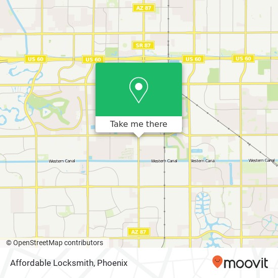 Affordable Locksmith map