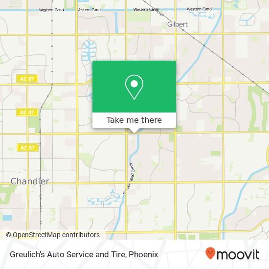 Greulich's Auto Service and Tire map