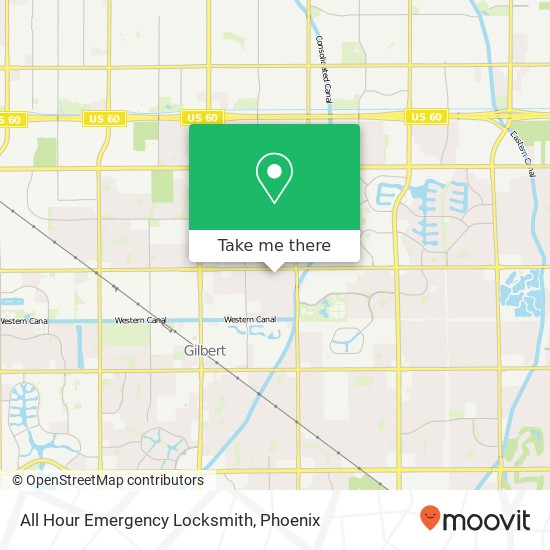 All Hour Emergency Locksmith map