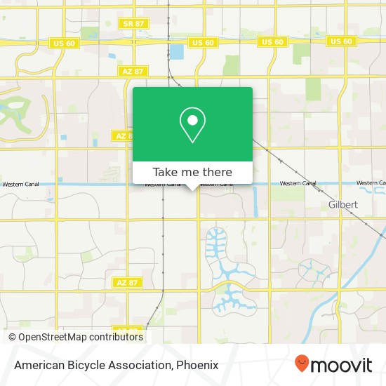 Mapa de American Bicycle Association