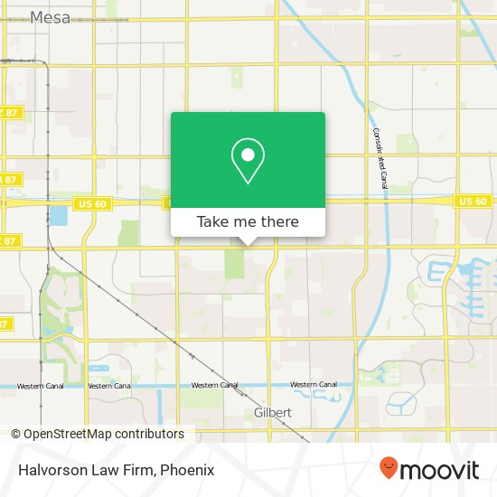 Halvorson Law Firm map