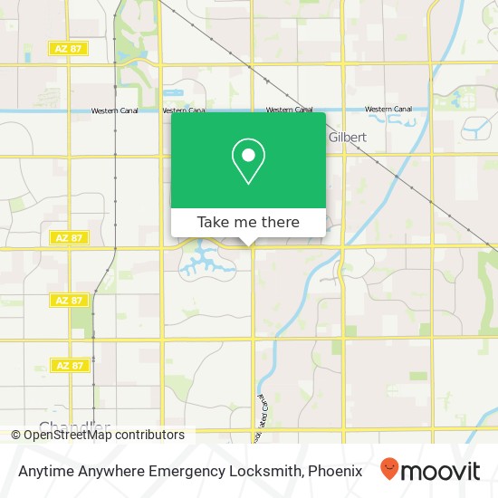 Anytime Anywhere Emergency Locksmith map