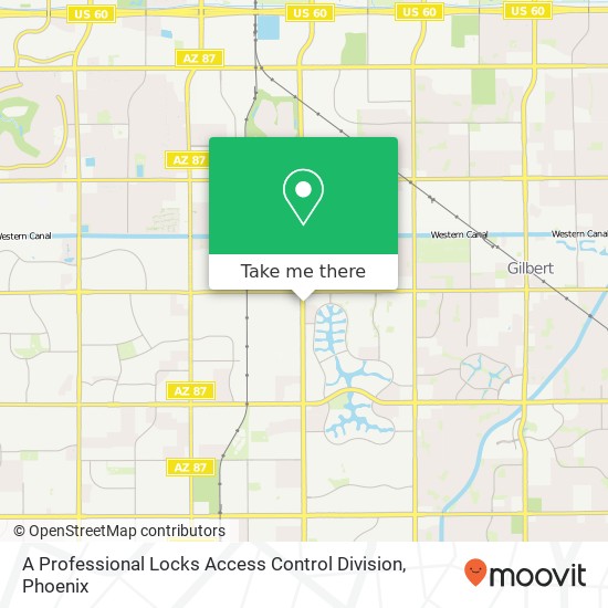 Mapa de A Professional Locks Access Control Division