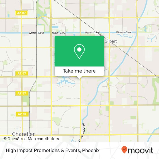 High Impact Promotions & Events map