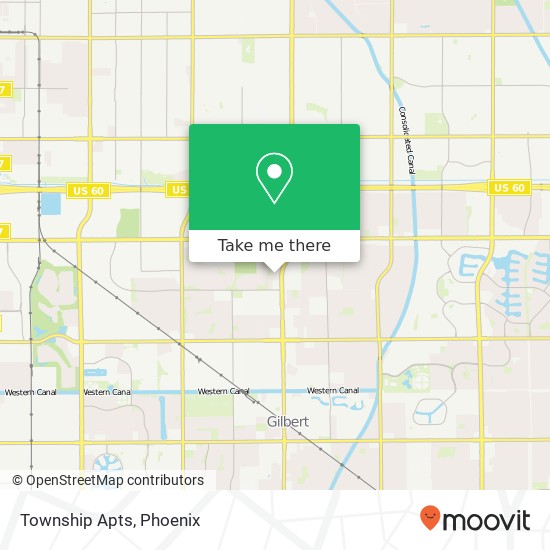 Township Apts map