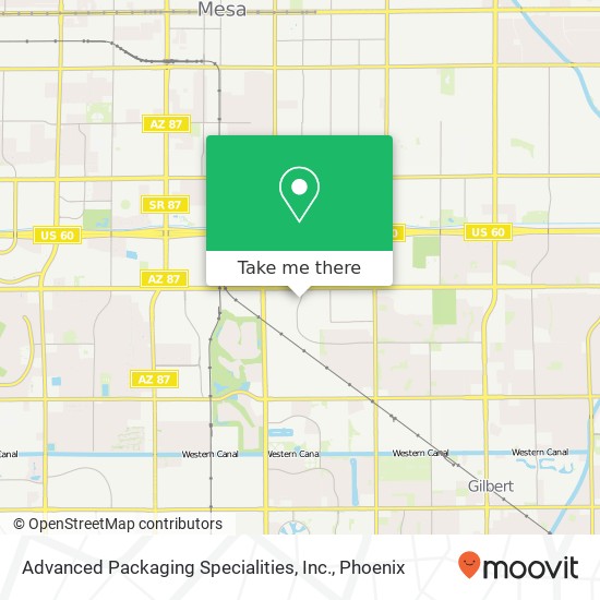 Mapa de Advanced Packaging Specialities, Inc.