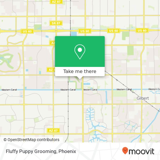 Fluffy Puppy Grooming map