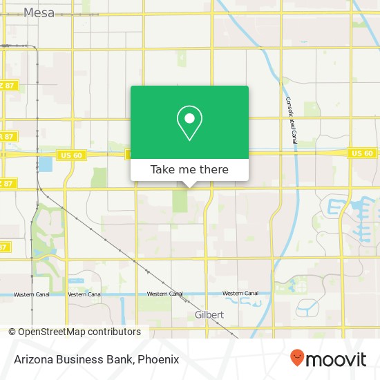 Arizona Business Bank map