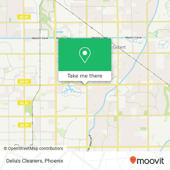 Delia's Cleaners map