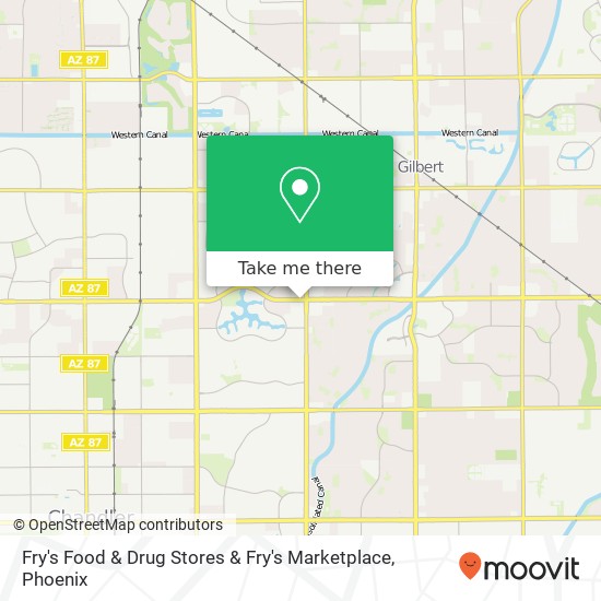 Fry's Food & Drug Stores & Fry's Marketplace map