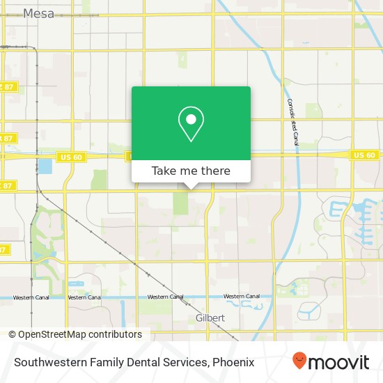 Southwestern Family Dental Services map