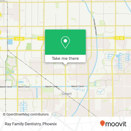 Ray Family Dentistry map